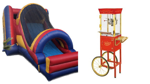 Bounce House & Popcorn Combo